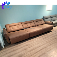 Canapé inclinable home cinéma en cuir naturel personnalisé iEasy télécommande canapé-lit inclinable ensemble de canapé sectionnel