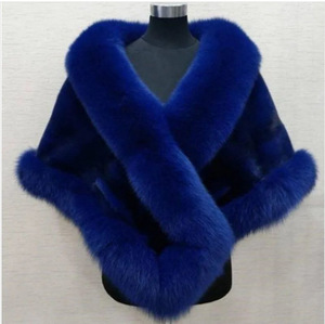 Autumn Winter Poncho Fluffy Fur <b>Shawl</b> Evening Dress Furry <b>Shawl</b> <b>Wedding</b> Banquet <b>Shawl</b> Women Plush Cape Coat - Product Image 5