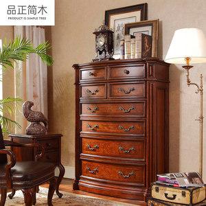 <span class=keywords><strong>Armoire</strong></span> de salon à 6 tiroirs de style américain classique, fabriquée sur mesure, <span class=keywords><strong>en</strong></span> <span class=keywords><strong>bois</strong></span> massif importé, peinture écologique, grande capacité de rangement - Product Image 3