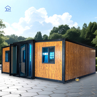 Maison conteneur en acier à panneaux sandwich extensibles de haute qualité, à faible coût, préfabriquée, modulaire, moderne et recyclable