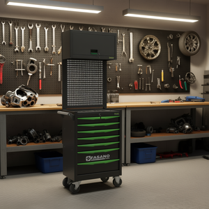 Fasano <b>Tools</b> 7 Drawer Rolling <b>Tool</b> <b>Cabinet</b> With Pegboard <b>Storage</b> For Auto Repair - Product Image 3
