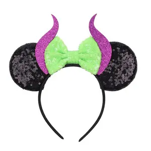 Moda Maleficent kız için kafa bandı parti