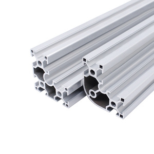 European Standard 6630R Aluminum Profile 6063 Alloy Anodized Industrial Automation <b>Bracket</b> Arc Shaped Column - Product Image 1