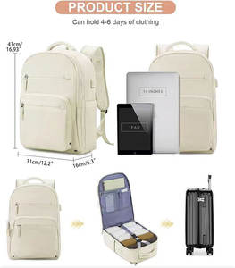 Sac à dos antivol pour ordinateur portable pour femmes, sac à dos décontracté pour le travail et les voyages, fermeture à glissière - Product Image 5