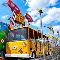 Manèges de parc d'attractions, équipement de terrain de jeux, 24 places, Bus Miami Ride Swing Crazy Wave à vendre