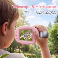 Microscope numérique pour enfants avec écran IPS de 2,4 pouces, grossissement 1000X, 1080P HD, portable pour enfants