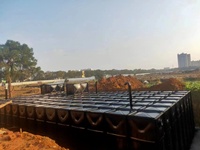 Réservoir de stockage d'eau souterraine BDF en acier pressé, modulaire sectionnel, osmose inverse, 3000L/heure, conteneurs souterrains pour eaux de pluie