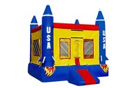 Château gonflable modulaire sur le thème des fusées, 17x13 pieds, pour enfants, à louer