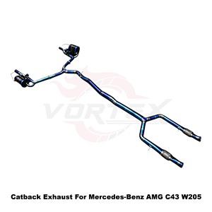 Vortex <b>Back</b>-Pressure Optimized Burnt Titanium Piping For Mercedes-Benz AMG C43 W205 2016-2023 - Product Image 4