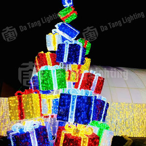 Fabricant de boîtes-cadeaux lumineuses pour arbres de Noël sur mesure en Chine, fournisseur de solutions d'éclairage LED extérieur pour la décoration - Product Image 4