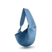 Sac de transport pour animaux de compagnie, bandoulière pour chien et chat, sac à bandoulière en nylon matelassé, laisse de sécurité ondulée, sangle réglable rembourrée, 7,5 kg, chiens de petite et moyenne taille