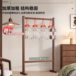 <b>Floor</b>-standing clothes rack for bedroom and home use, space-saving design, perfect for storing clothes by the <b>bed</b> at night. - Product Image 3
