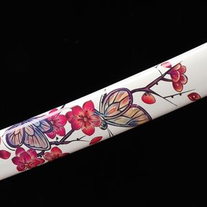 Épées de Commandement Japonaises Longquan de 102 cm, Forgées à <span class=keywords><strong>la</strong></span> Main en Acier Carbone 1045 Monobloc, Motif <span class=keywords><strong>Vague</strong></span> de Prunier Printanier, Épées de Samouraï pour Décoration Intérieure - Product Image 3