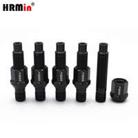 Kits de conversion de goujons automobiles HRMin Gr5 en titane M14*1.25*78mm avec écrou de roue M14*1.25*27mm pour voiture de course BMW