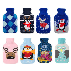 Vente en gros ensemble de <span class=keywords><strong>bouillotte</strong></span> personnalisée <span class=keywords><strong>pour</strong></span> Noël à la maison en hiver bouteilles d'eau chaude en peluche douce avec couvercle chauffe-<span class=keywords><strong>mains</strong></span> avec couvercle - Product Image 3