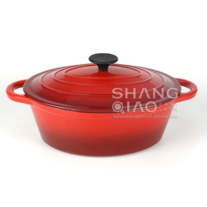 Cazuela <span class=keywords><strong>ovalada</strong></span> de hierro fundido esmaltado, para horno holandés, <span class=keywords><strong>ovalada</strong></span> - Product Image 3