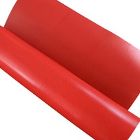 Tissu en fibre de verre enduit de PVC, ignifuge, imperméable, rouge, haute résistance, pour bâche, tente, auvent