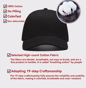 หมวกเบสบอลผ้าฝ้ายหรูหราพิมพ์ลายโลโก้ตามสั่ง 5 6 5 แผง สำหรับผู้หญิง เหมาะสำหรับเล่นกีฬา วิ่ง หรือใส่แบบรวบผม - Product Image 4