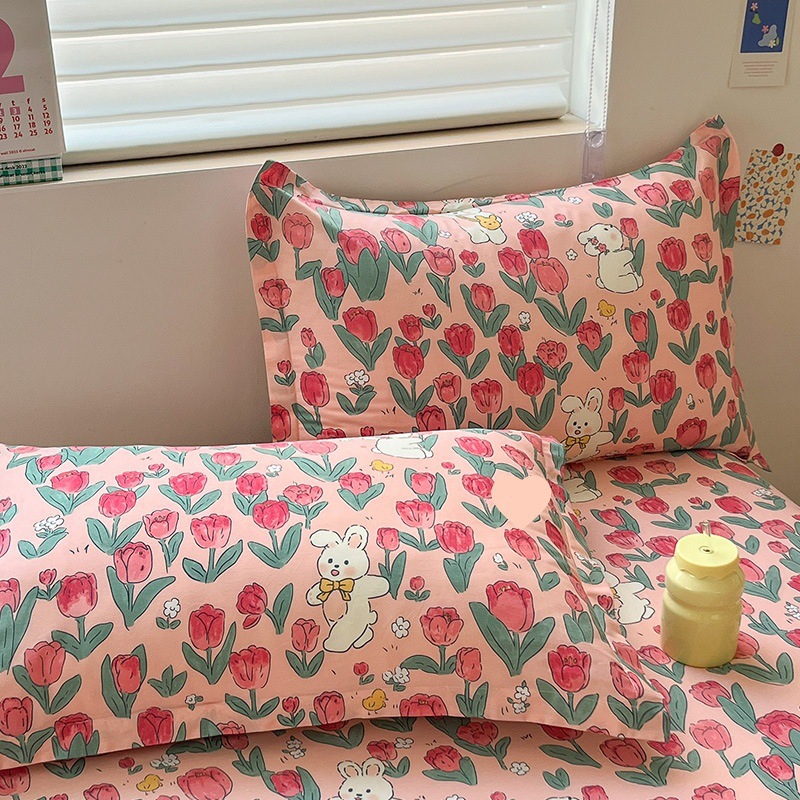 Lapin fleuri [Tissu 100% coton]