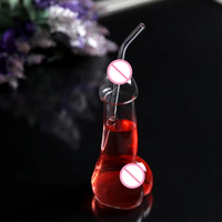 Verre à cocktail transparent en forme de pénis, capacité 100 ml, nouveauté unisexe, vaisselle de bar, vente chaude