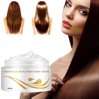 Krim Keratin yang Dapat Disesuaikan Kondisioner Rambut Bahan Herbal Formula Busa Pelembap Perawatan Rambut Kering dan Normal