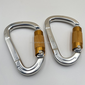 Mosquetons à verrouillage rotatif certifiés UIAA CE, en aluminium de qualité aéronautique, pour l'escalade en extérieur, clips de sécurité autobloquants, crochet de camping - Product Image 2