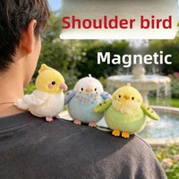 En stock, Poupée en peluche courte magnétique à porter à l'épaule, modèle 'Bird Nest Doll', Articles de stand de vente en gros, Pendentifs de boîte surprise, Pour les 8-13 ans, Modèle debout