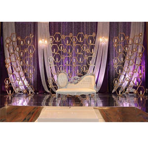 Toile de fond murale de bougie de mariage de conception unique Décoration de scène élégante avec mur arrière de bougie de bougie Meilleur mur de bougie de réception de mariage - Product Image 1