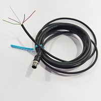 Câble de connecteur de code Nanxuan M12 haute performance, câble métallique surmoulé, conducteur en cuivre blindé, PVC, application industrielle, 5 m