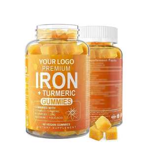 Gomitas de Hierro de Marca Privada OEM, Vitamina C, Cúrcuma, Folato, Complejo Vitamínico B, Suplemento de Hierro para Mujeres y Hombres, Vitaminas en Gomitas de Hierro - Product Image 1