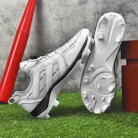 Chaussures de baseball et de softball professionnelles de luxe pour hommes avec logo personnalisé, chaussures d'extérieur, semelles en caoutchouc, baskets, tige en microfibre, EVA