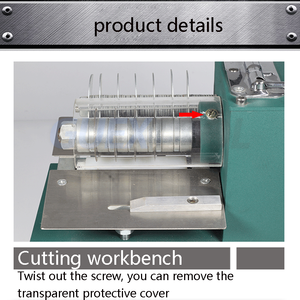 Machine à découper les ceintures en cuir à double tête, machine à plier et à laminer, trancheuse pour le travail du cuir - Product Image 5