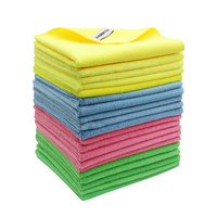 Protection de l'environnement ménage cuisine wrap tricoté éponge microfibre chiffon de nettoyage réutilisable lavage de voiture serviette en microfibre