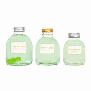 <span class=keywords><strong>Bouteille</strong></span> en verre vide pour eau, lait, jus, boissons, avec bouchon à vis, logo personnalisé du fabricant, transparente, 250 ml, 350 ml, 500 ml - Product Image 2