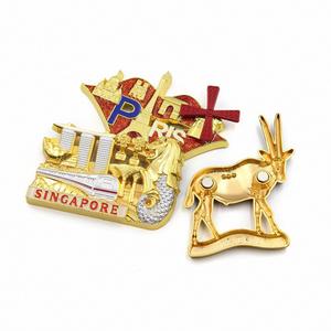 Manufacturer Decor Art Zinc Alloy Refrigerator Magnet Custom Metal Enamel 3D Frdige Souvenir Magnets - Product Image 1