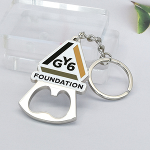 Tùy Chỉnh Bán Buôn Thiết Kế Sáng Tạo Mở Chai Keyring Kim Loại Kẽm Hợp Kim Bia Mở Chai Keychain - Product Image 1