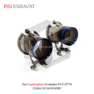 ระบบท่อไอเสียอลูมิเนียมอัลลอยด์ไทเทเนียมสำหรับรถ <span class=keywords><strong>Lamborghini</strong></span> <span class=keywords><strong>Aventador</strong></span> <span class=keywords><strong>svj</strong></span> LP770-4 6.5L <span class=keywords><strong>2018</strong></span>ชิ้น - Product Image 4