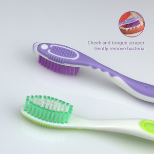 Cepillo <span class=keywords><strong>de</strong></span> Dientes para Adultos con Cerdas Medianas y Limpiador <span class=keywords><strong>de</strong></span> <span class=keywords><strong>Lengua</strong></span>, Varios Colores, Empaque Personalizable - Product Image 3