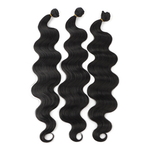 حزم شعر صناعي مقاوم للحرارة بالجملة، شعر متموج عالي الجودة من الألياف الاصطناعية بطول 26 بوصة - Product Image 5