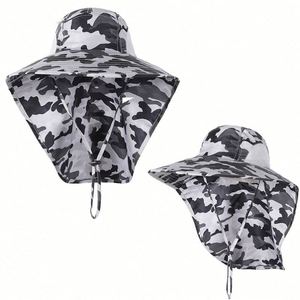 หมวกบักเก็ตผ้าคอตตอนผสมโพลีเอสเตอร์แบบสั่งทำได้ ป้องกันแสงแดด SPF 50+ สำหรับกิจกรรมกลางแจ้ง ตกปลา และชายหาด ใช้ได้ทุกฤดู - Product Image 5