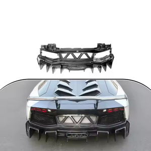 Pare-chocs arrière pour voiture <span class=keywords><strong>Lamborghini</strong></span>, décorations en Fiber de carbone complète pour modèle <span class=keywords><strong>Lamborghini</strong></span>, <span class=keywords><strong>Aventador</strong></span>, LP700, DM - Product Image 1