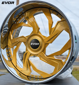 Rines EVOR Personalizados de 24, 26, 28 y 30 Pulgadas, Estilo <span class=keywords><strong>Trapstar</strong></span>, Borde Profundo, 6x139.7, 5x120.7, para Classic Caprice, GMC Yukon, Suburban, Ruedas Forjadas - Product Image 4