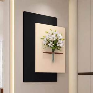 Vente en gros personnalisé 3D grès style rétro français <span class=keywords><strong>entrée</strong></span> <span class=keywords><strong>d</strong></span>écoration peinture Wallart lampe peinture salon LED murale nouveau - Product Image 2