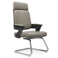 Chaise de direction pivotante en cuir noir personnalisée de nouvelle conception