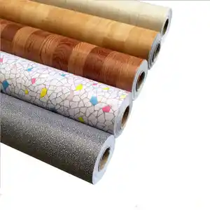 가장 인기있는 상업용 방수 카펫 플라스틱 대리석 시트 비닐 스폰지 매트 롤 pvc 롤 바닥재