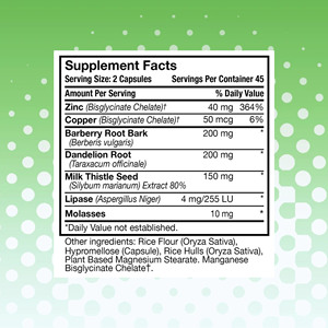 Best Seller Liver Kidney Capsules with Zinc Contributes to A Healthy Supports Processes Metabolic Health Immune Support Capsules - Product Image 2