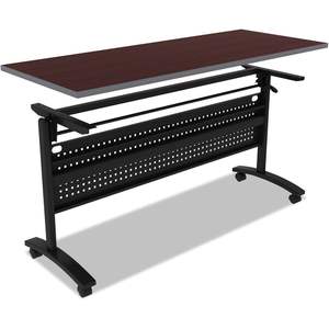 Plateau de table rectangulaire réversible en stratifié Alera 59,5 po x 23,63 po, cerisier/mahogany moyen, pour tables de conférence - Product Image 1