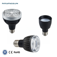 Lampe LED Par30 220V pour rails, projecteur à faisceau de 24 degrés, ampoules E27 10W 12W 30W 35W, blanc froid, neutre, chaud, décoratif