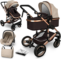Poussette pliable de luxe 4 en 1 en alliage pour bébé par les fabricants comprend la poupée Mima Kinderwagen