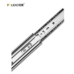 YOUDO Manufacturer 35mm <strong>Drawer</strong> Guides <strong>Channel</strong> Soft <strong>Closing</strong> Heavy Duty 3-Fold Full Extension Rail <strong>Drawer</strong> Slide - Product Image 3